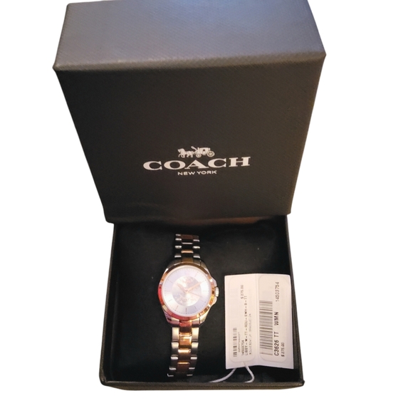 COACH TWO-TONE 26MM STAINLESS STEEL WATCH "LIBBY" - Picture 4 of 4
